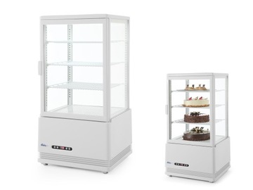 ХОЛОДИЛЬНАЯ ВИТРИНА 68Л, БЕЛАЯ, 3 ПОЛКИ HENDI