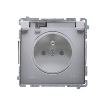 Kontakt-Simon BASIC GNIAZDO pojedyncze IP44 INOX