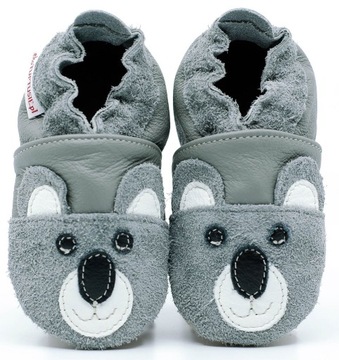 ekoTuptusie KOALA paputki, kapcie, skóra r.23