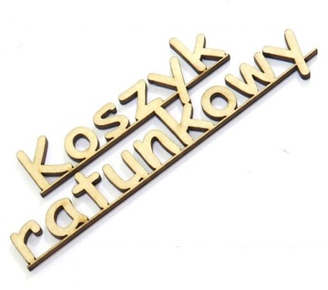 DECOUPAGE NAPIS gr 3mm DEKOR KOSZYK RATUNKOWY DD43