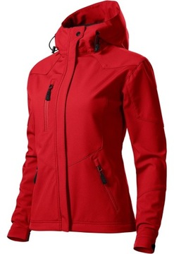 Softshell kurtka damska, 4 kolory, czerwony, r.S