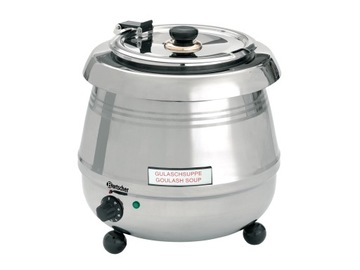 KOCIOŁEK ELEKTRYCZNY 9L DO ZUP INOX + TABLICZKI