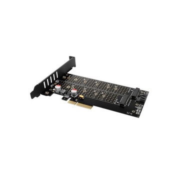 Внутренний адаптер для ПК 2x SSD M2 PCIe M-ключ SATA B-ключ