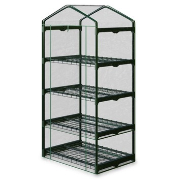 МИНИ-БАЛКОННАЯ ТЕПЛИЧНАЯ ПЛЕНКА 4 ПОЛКИ 160x70x50см