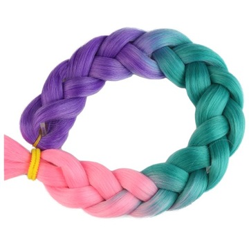 СИНТЕТИЧЕСКИЕ волосы для косичек ЦВЕТНЫЕ косички НАРАЩИВАНИЕ ВОЛОС ОМБРЕ