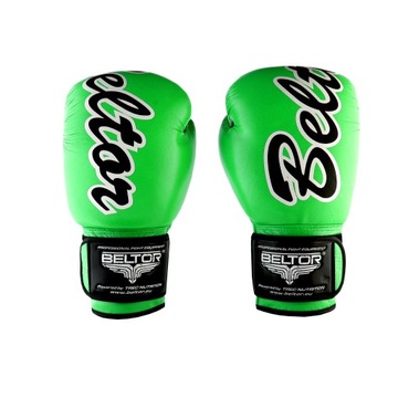 BELTOR Rękawice bokserskie VICTOUS green neon 10oz
