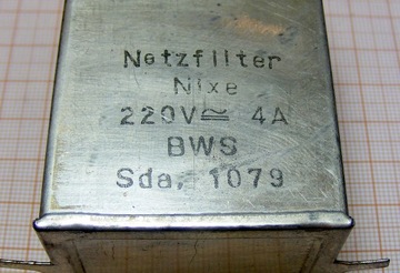 Сетевой фильтр 4А 220В Netzfilter Nixe [048]L4