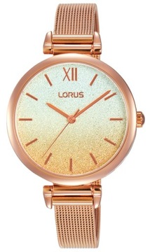 Klasyczny zegarek damski na bransolecie Lorus RG232QX9 Rose Gold +GRAWER