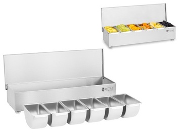 Контейнер для барменов 6x 450 мл Royal Catering RCCBS 6