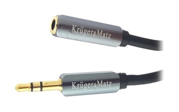 Przedłużacz JACK 3,5mm stereo wtyk-gniazdo 3m KM