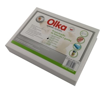 OLKA Prześcieradło z gumką 120x60 JERSEY białe