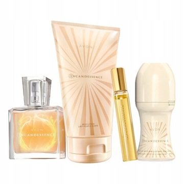 AVON ZESTAW INCANDESSENCE 4 SZT. BALSAM WODA KULKA