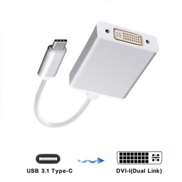 Adapter USB-C 3.1 do DVI Macbook S8 S9