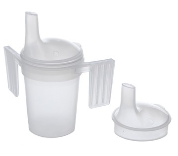 KUBEK DO PICIA pojnik dla chorych 2 POKRYWKI 200ml