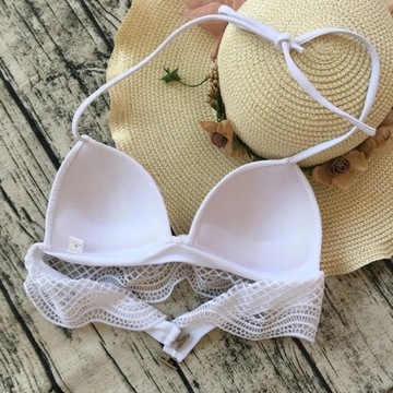 Сексуальная бикини белый венец 591 S купанный купальник