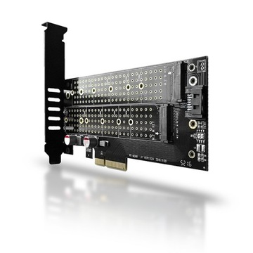Axagon PCIe x4 — M.2 PCI-Express + M.2 SATA + внутренний адаптер SATA