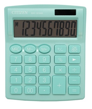 Kalkulator biurowy Citizen SDC-810NR-GN Metaliczny Turkus