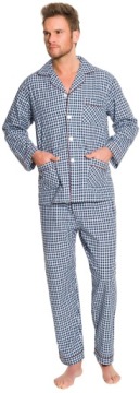 C3 МУЖСКАЯ ХЛОПКОВАЯ ПИЖАМА В КЛЕТКУ, XL