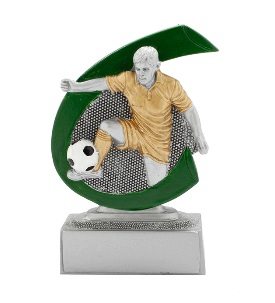 STATUETKA FIGURKA ODLEWANA PIŁKA NOŻNA 10cm GRAWER