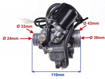 Карбюратор для скутера 125 GY6-125 GY6-150 PD24J