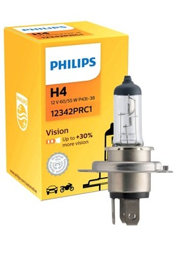 ŻARÓWKA PHILIPS +30% H4 12V 60/55W VISION PREMIUM
