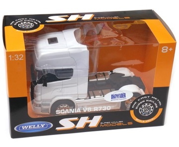 Welly, pojazd kolekcjonerski Modeltir Scania V8 R730 Ciężarówka 1:32