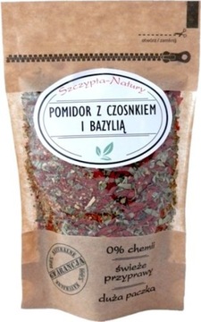 POMIDOR Z CZOSNKIEM I BAZYLIĄ 40g CZOSNEK BAZYLIA