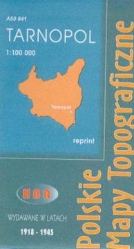 TARNOPOL ZBARAŻ WIG 1925 MAPA 1:100 000 REPRINT