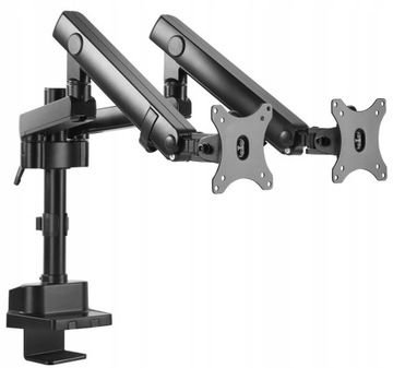 UCHWYT BIURKOWY NA 2 MONITORY LED LCD 2 RAMIONA 2x8kg MACLEAN MC-812
