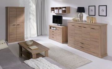 Zestaw mebli do salonu AMBER 1 komoda witryna