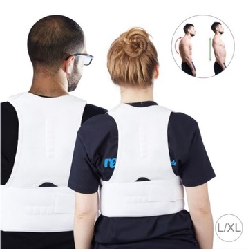 KOREKTOR WAD POSTAWY pas PROSTE PLECY magnesy L XL