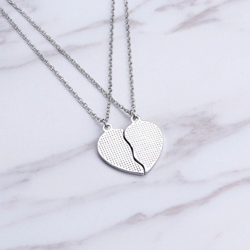 ОЖЕРЕЛЬЕ «ЛУЧШИЕ ДРУЗЬЯ ДРУЖБА» кулон сердце x2