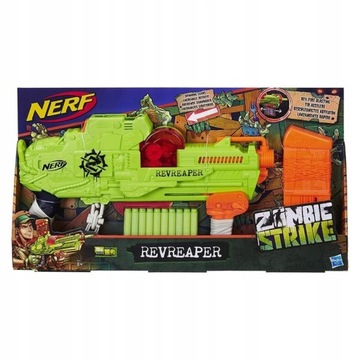 NERF ZOMBIE STRIKE REVREAPER 10 дротиков GUN