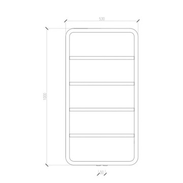 dekoracyjny grzejnik ART 100 x 53 retro biały