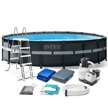 Basen ogrodowy stelażowy INTEX 549x132 zestaw 11w1