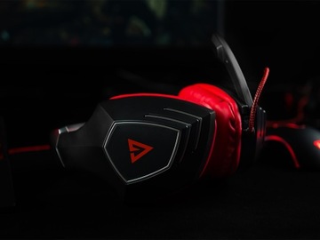 Игровые наушники с микрофоном на повязке вулкана Modec Rage