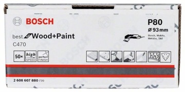 DELTA GR.80 BOSCH Наждачная бумага на липучке