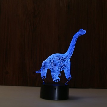 LAMPKA NOCNA 3D LED DINOZAUR PILOT PREZENT