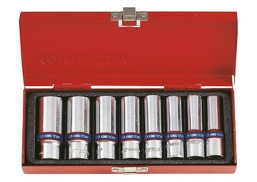 ZESTAW NASADEK 3/8'' 8cz. DŁUGIE 6-kąt 10 - 19mm