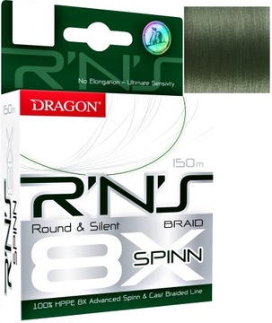 Plecionka DRAGON R'N'S 8X RNS SPINN 0,12mm 150m