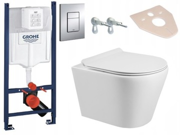 STELAŻ GROHE WC MEXEN RICO RIMLESS DESKA DUROPLAST