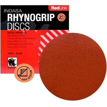 P40 INDASA krążek ścierny 125 mm RHYNOGRIP RED 1621