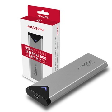 Металлический корпус AXAGON для накопителя SATA M.2 USB-C 3.2