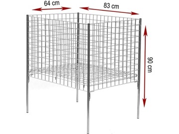 КОРЗИНА ДЛЯ ПОКУПОК С ЗАЩЕЛКОЙ 83х64см РЕГУЛИРУЕМАЯ d1