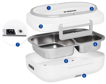 ТЕРМОС ДЛЯ ЛАНЧБОКОВ С ПОДОГРЕВОМ N'OVEEN LB510