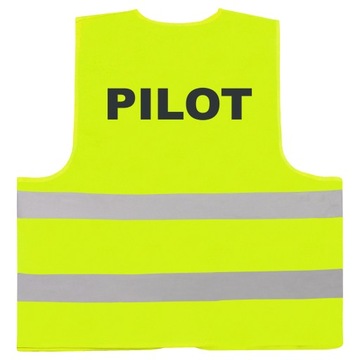 UNIWERSALNA KAMIZELKA ODBLASKOWA NADRUK PILOT 5XL
