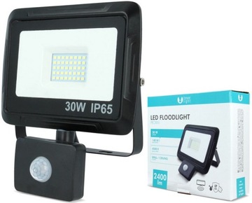 Naświetlacz LED PROXIM II 30W |4500K| PIR IP66 Forever Light
