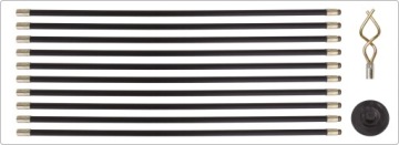 YATO YT-24980 ШТАНГИ ​​ДЛЯ ЗАКРЫТИЯ КАНАЛИЗА 10Х92СМ, НАБОР ИЗ 12 ЭЛЕМЕНТОВ.