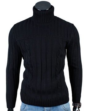 Gruby GOLF Sweter MA22 Czarny__L_PRODUKT_PL
