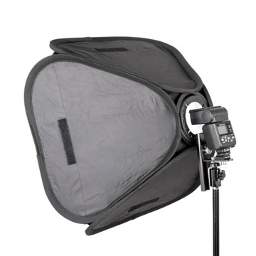 Softbox parasolkowy do lamp reporterskich 60x60